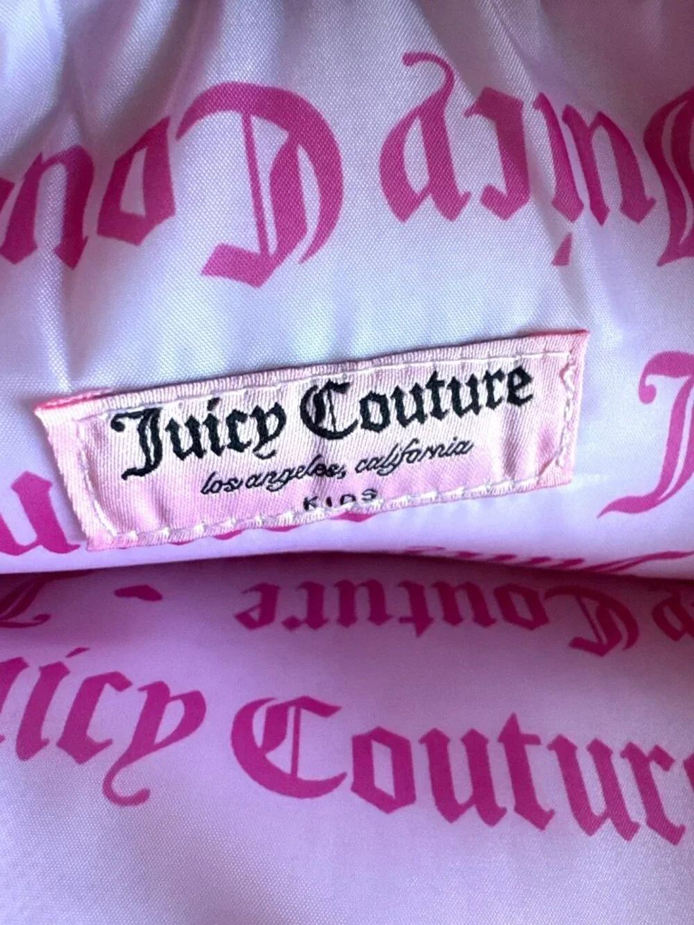 NWT Juicy Couture Kids Lavender Lilac Velvet Backpack Scottie Dog Rhinestones
